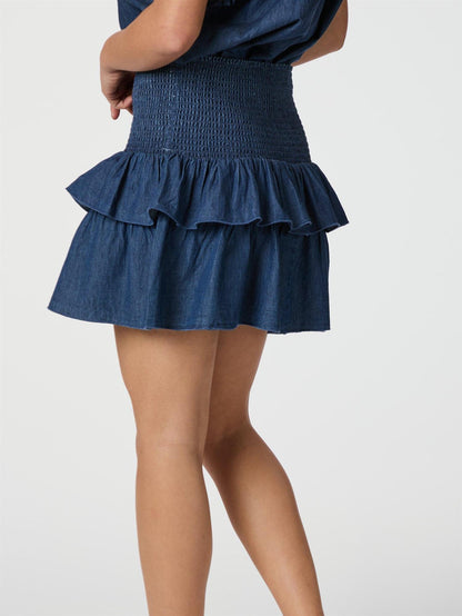 Carin Denim Skirt - Blue