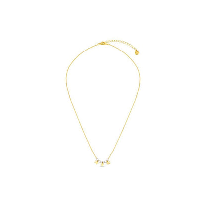 Mixed Plate Bead & Star Charm Necklace