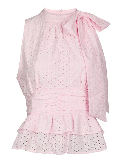 Ansol Emb Top - Light Pink