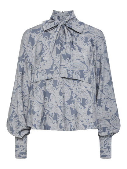 YASLIMOS LS BLOUSE - GRISAILLE