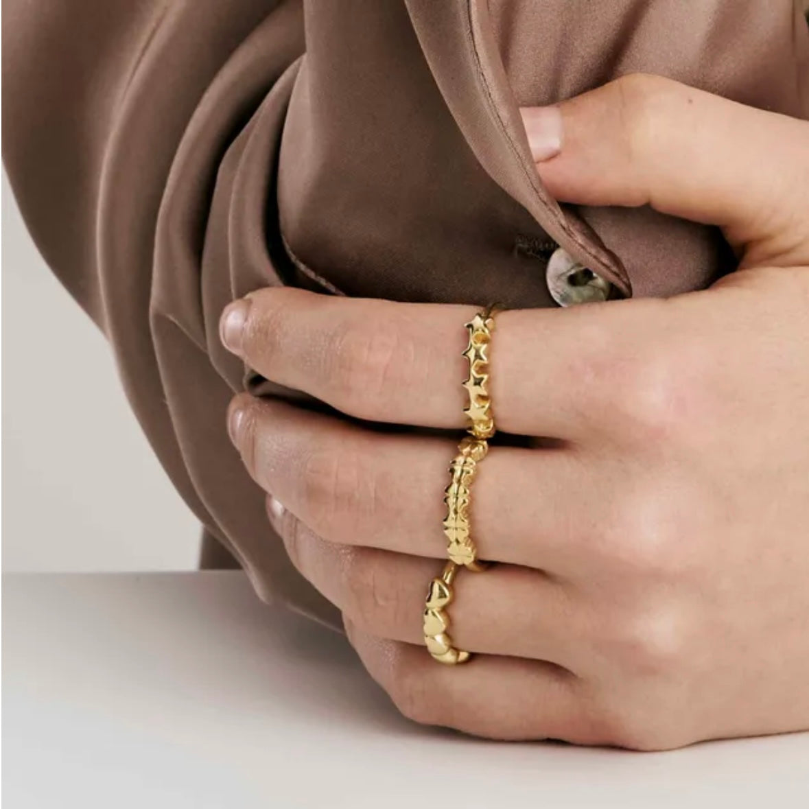 Armonica Adjustable Ring - Gold Stars