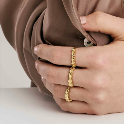 Armonica Adjustable Ring - Gold Stars