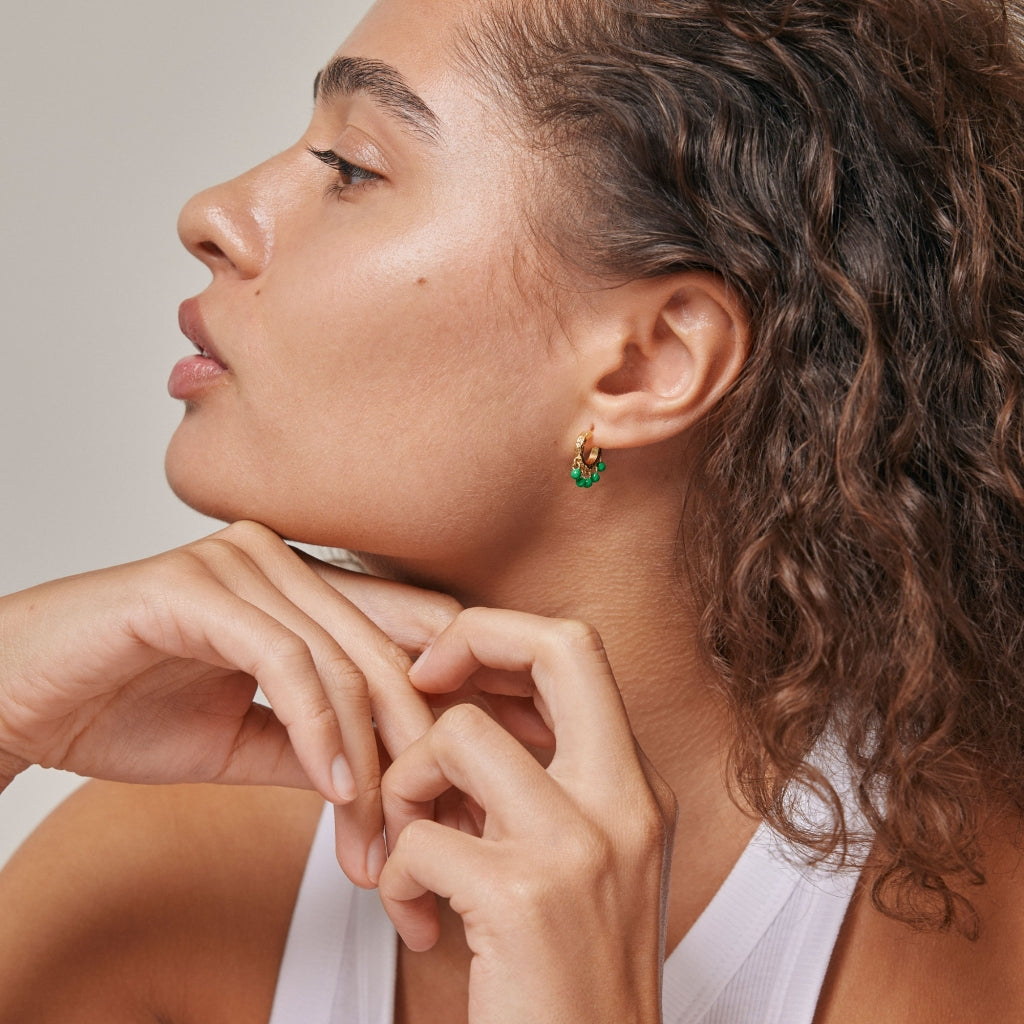 Astrid Grass Green Earrings