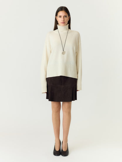 YASCOLLY SUEDE SKIRT - COFFEE BEAN