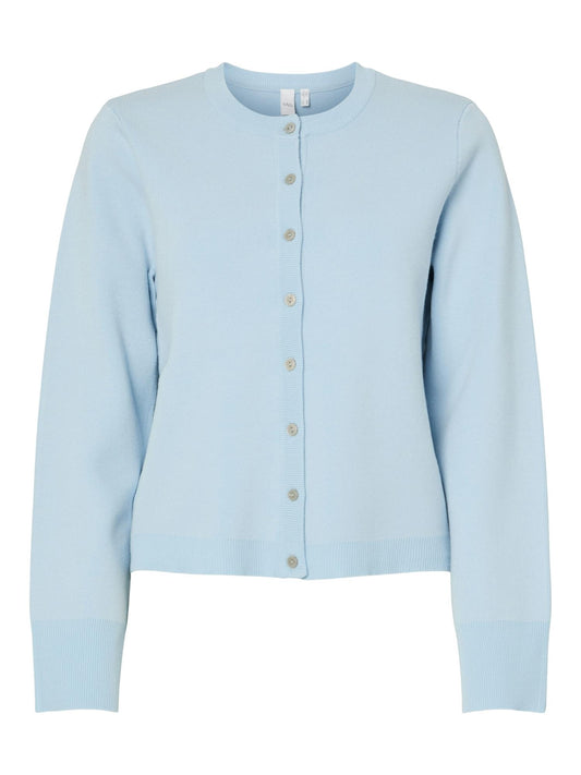 YASELENA SS KNIT CARDIGAN - SKYWAY