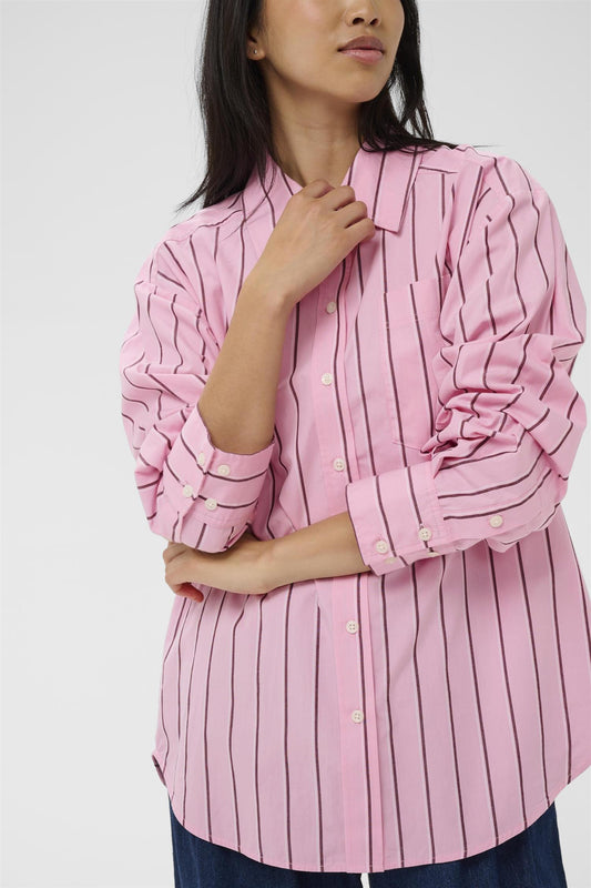 AnabellaPW Shirt - Pink Stripe