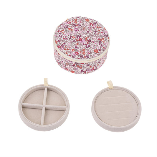 Jewelry Box Round mw - Liberty Ava Pink