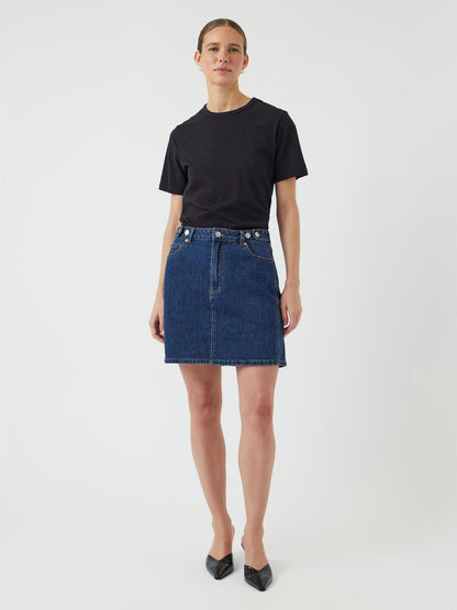 YASLIRA DENIM SKIRT - MEDIUM BLUE DENIM