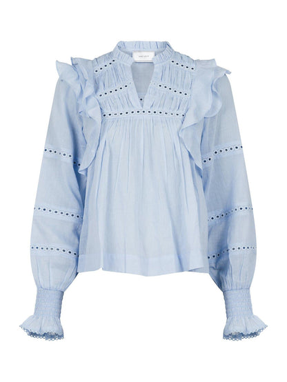 Aurika S Voile Blouse - Light Blue