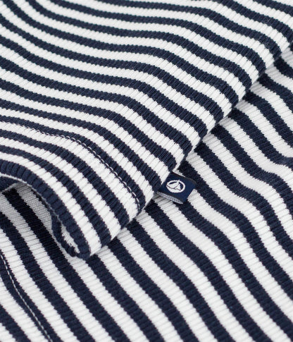 Tanktop Ribbed Details - Navy / White