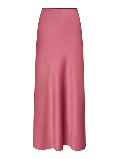 Vicky Heavy Sateen Skirt - Cherry Pink