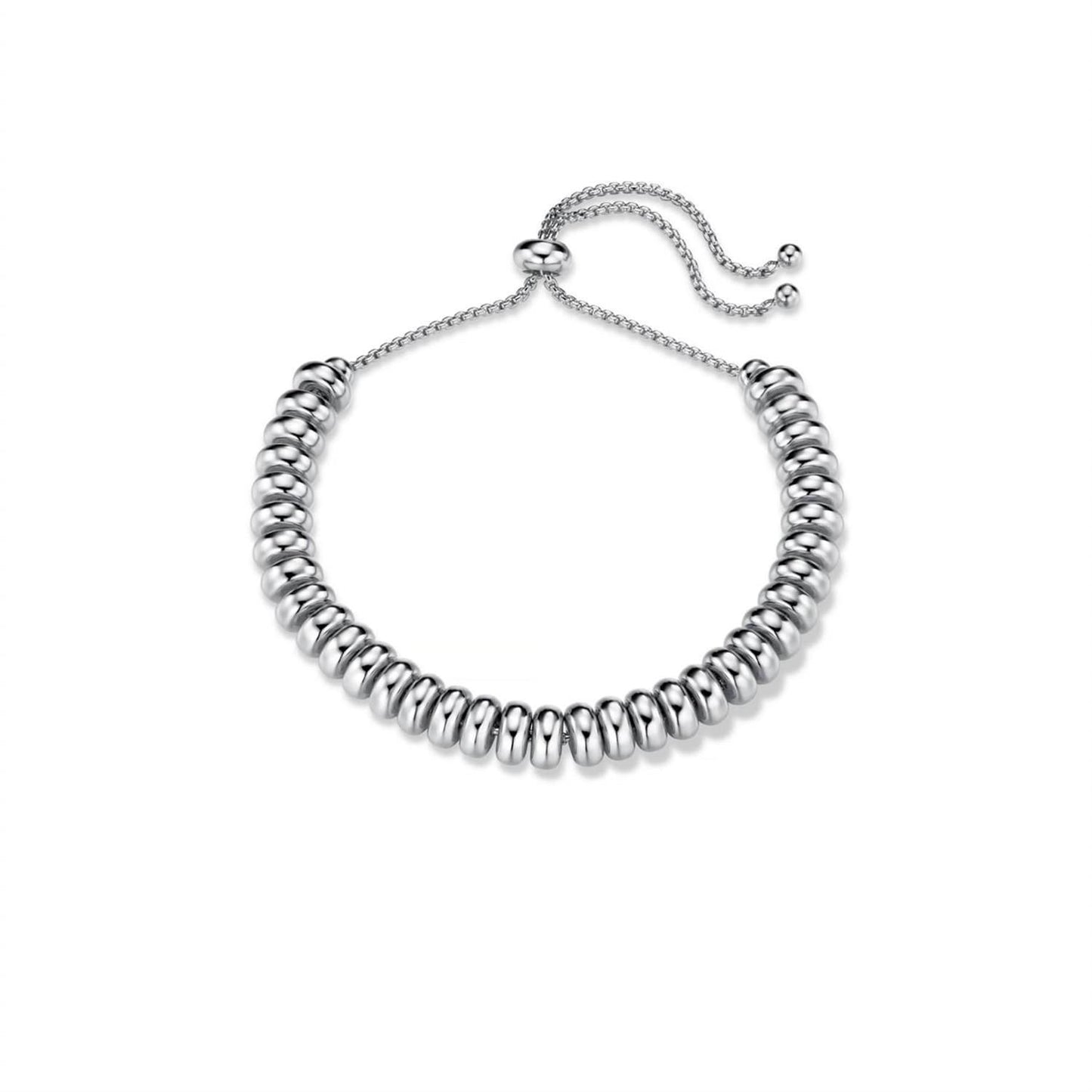 Metal nugget slider bracelet