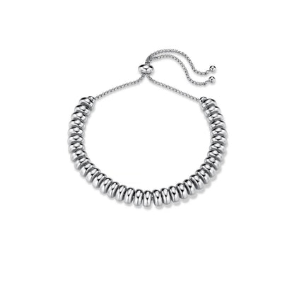 Metal nugget slider bracelet