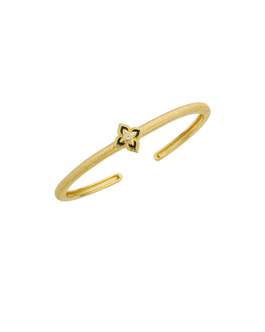 Black Lotus Cuff Bracelet