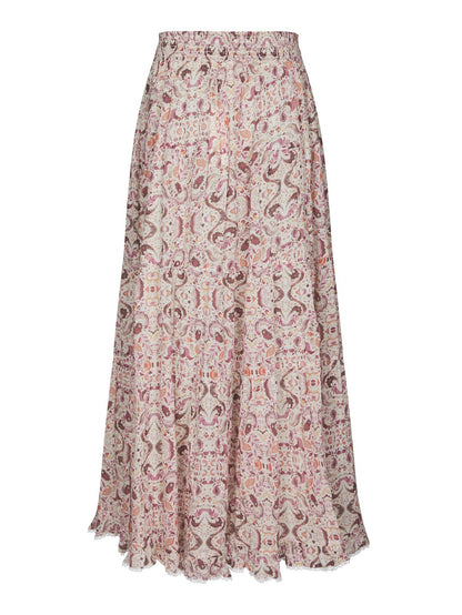 Asta Paisley Dance Skirt - Rose