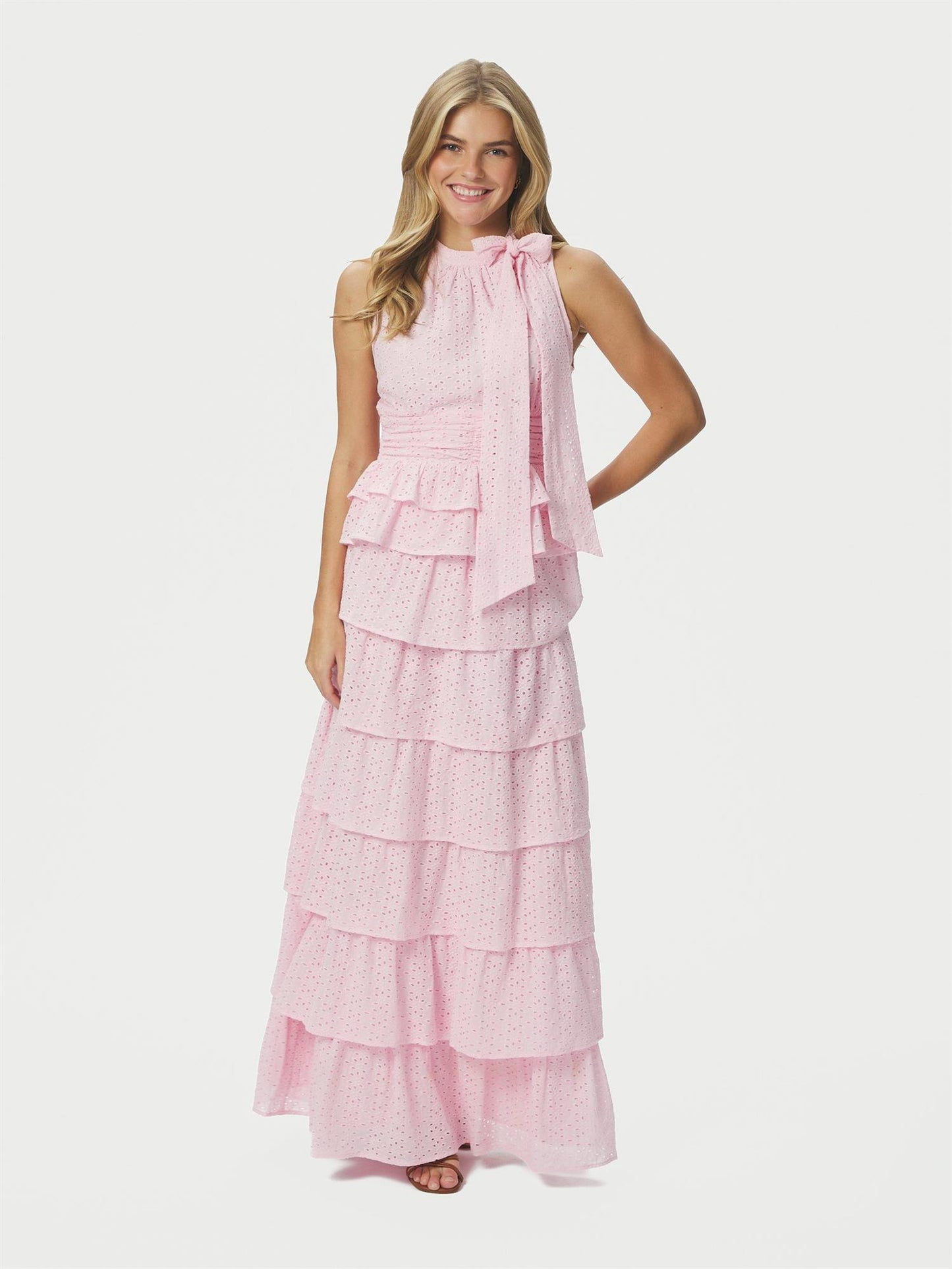 Ansol Emb Top - Light Pink