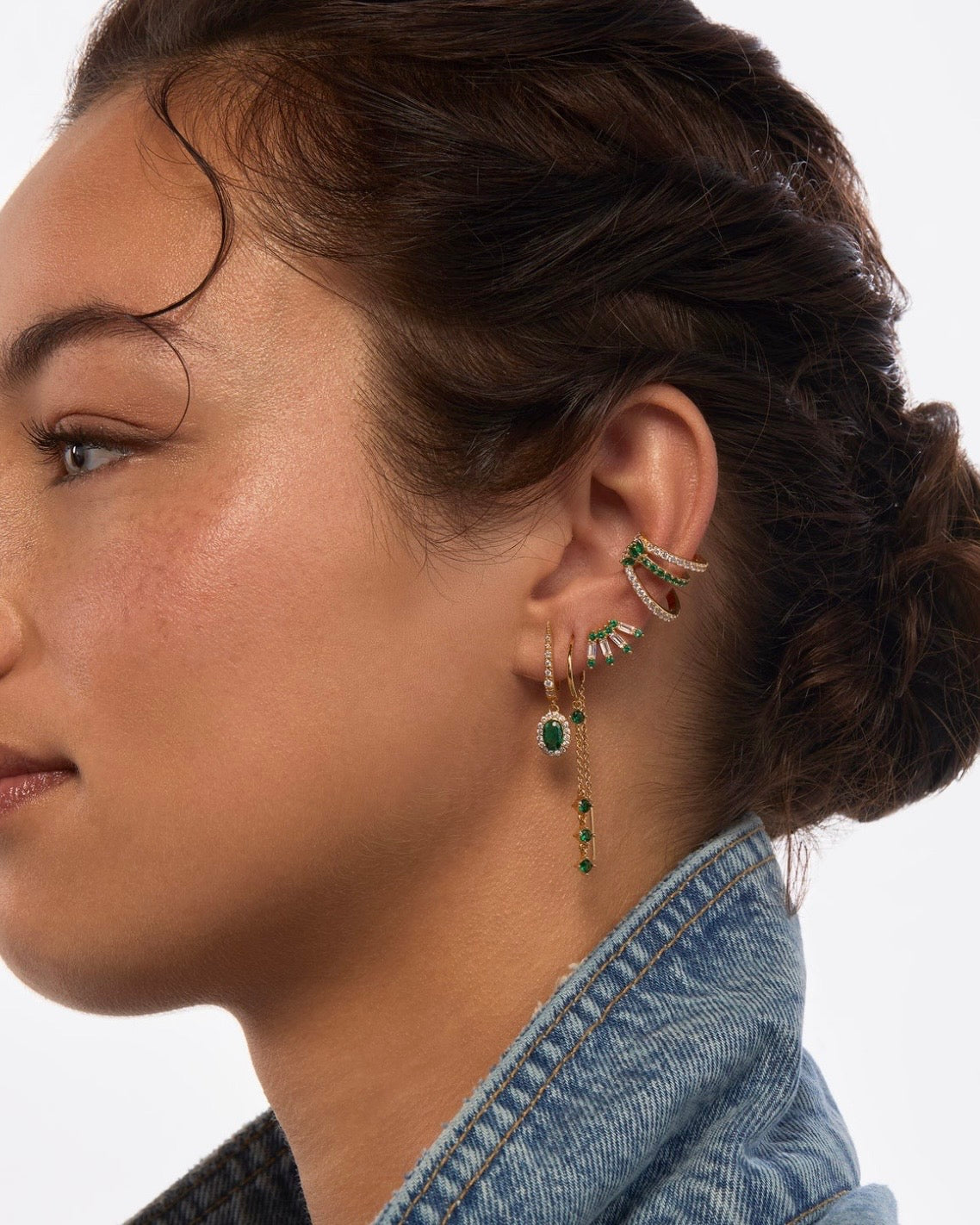 Green Ventaglio Earrings