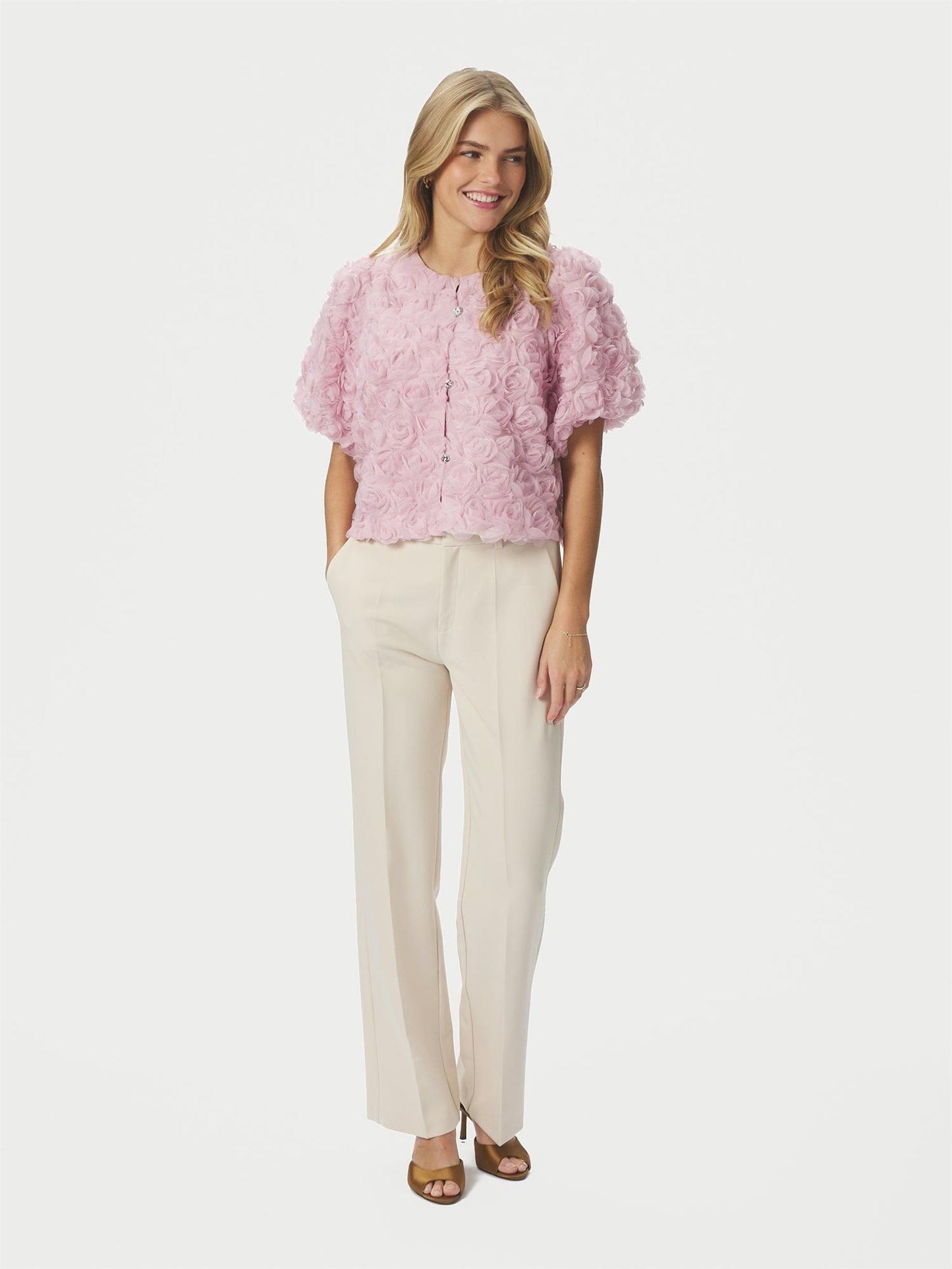 Aisa Flower Blouse - Rose