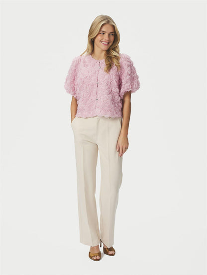 Aisa Flower Blouse - Rose