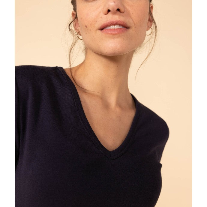 Tee-Shirt V-Neck MC - Navy