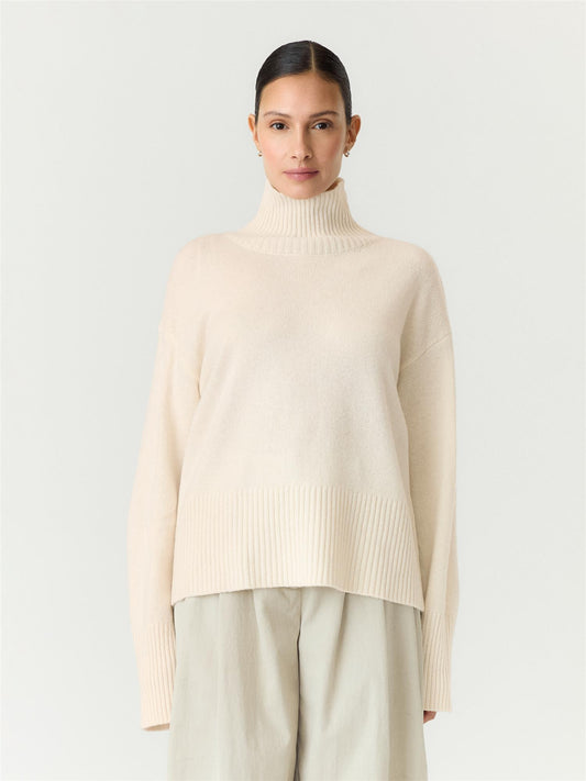 YASBRUSH LS KNIT WOOL PULLOVER - PRISTINE