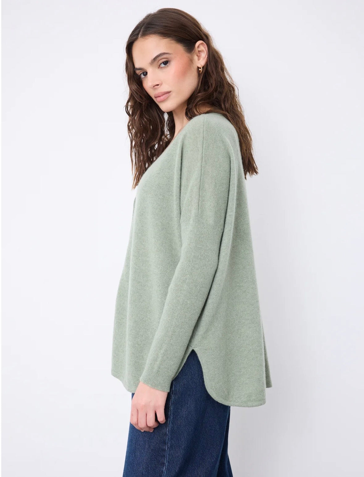 Alicia Cashmere Cardigan - Olive