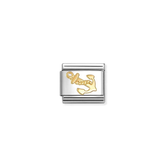 LINK, GOLD ANCHOR WITH ROPE