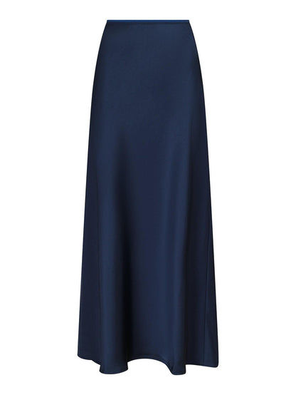 Vicky Heaven Sateen Skirt - Midnight blue