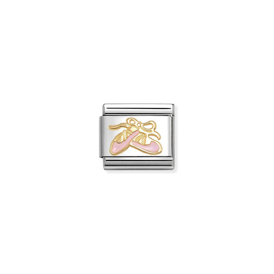 LINK, PINK DANCE SHOES IN GOLD