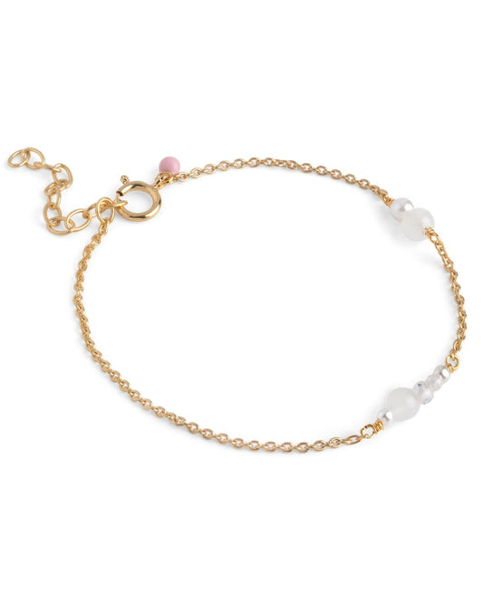 Sofia Bracelet - White and Pearls