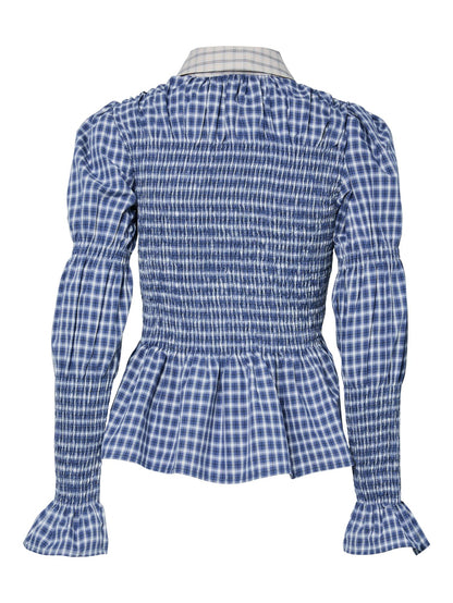 YASBEKKA LS SMOCK SHIRT - NAVY MIX