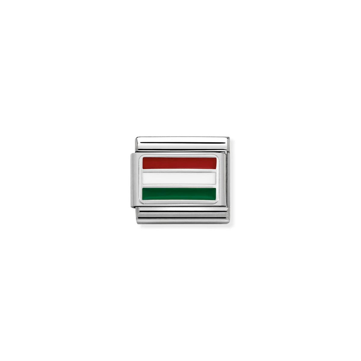 LINK, HUNGARY FLAG SILVER