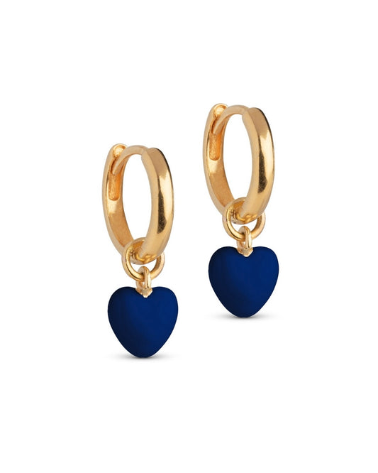 Amore Gold & Indigo Hoops