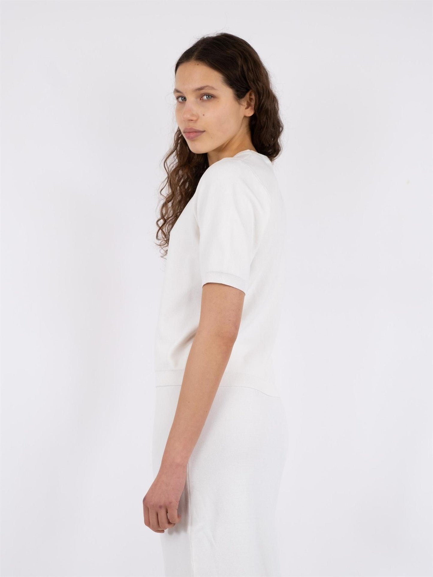 Nimmo Knit Tee - Off White