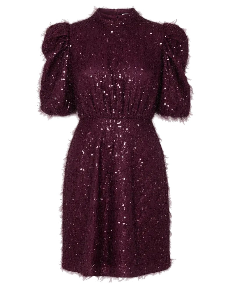 YASILZA 2/4 SEQUIN DRESS - PORT ROYALE