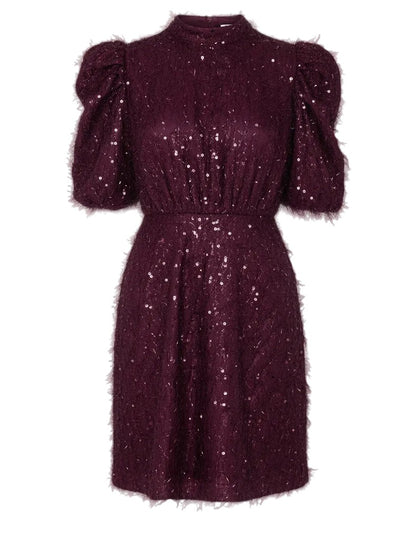 YASILZA 2/4 SEQUIN DRESS - PORT ROYALE