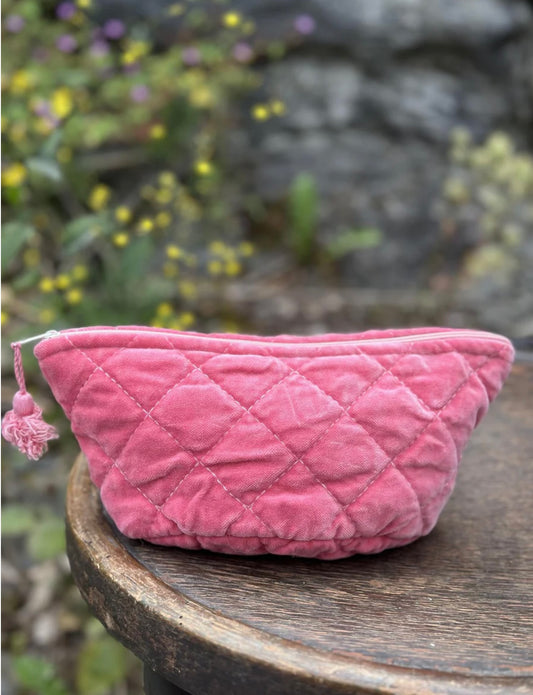Sminkemappe Velur - Coral