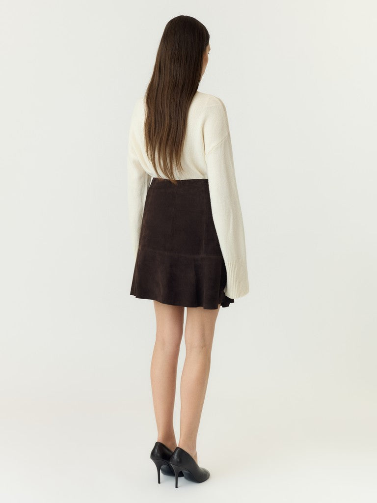 YASCOLLY SUEDE SKIRT - COFFEE BEAN