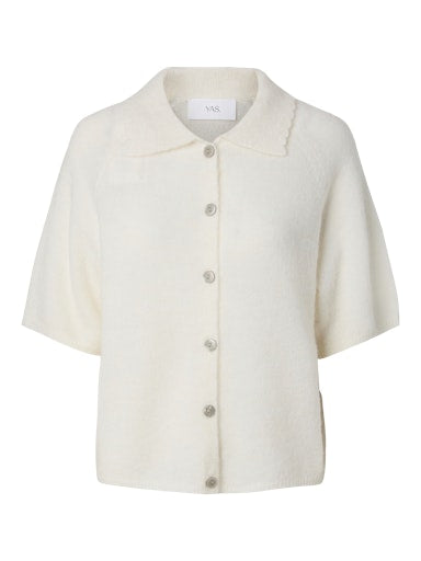 YASDURA 2/4 KNIT CARDIGAN - PRISTINE