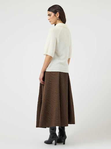 YASDURA 2/4 KNIT CARDIGAN - PRISTINE