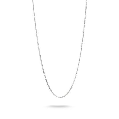 Charm Necklace Figaro Silver (40cm - 45cm)