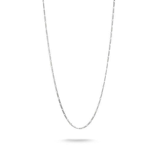 Charm Necklace Figaro Silver (40cm - 45cm)
