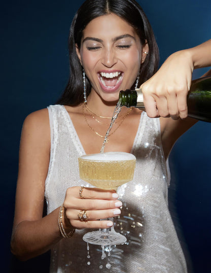 Clear Crystal Tennis Bracelet 19cm