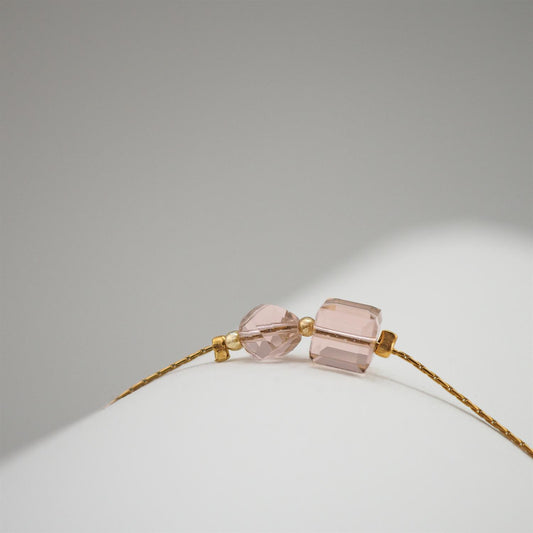 Dainty Vintage Rose Twist Bracelet
