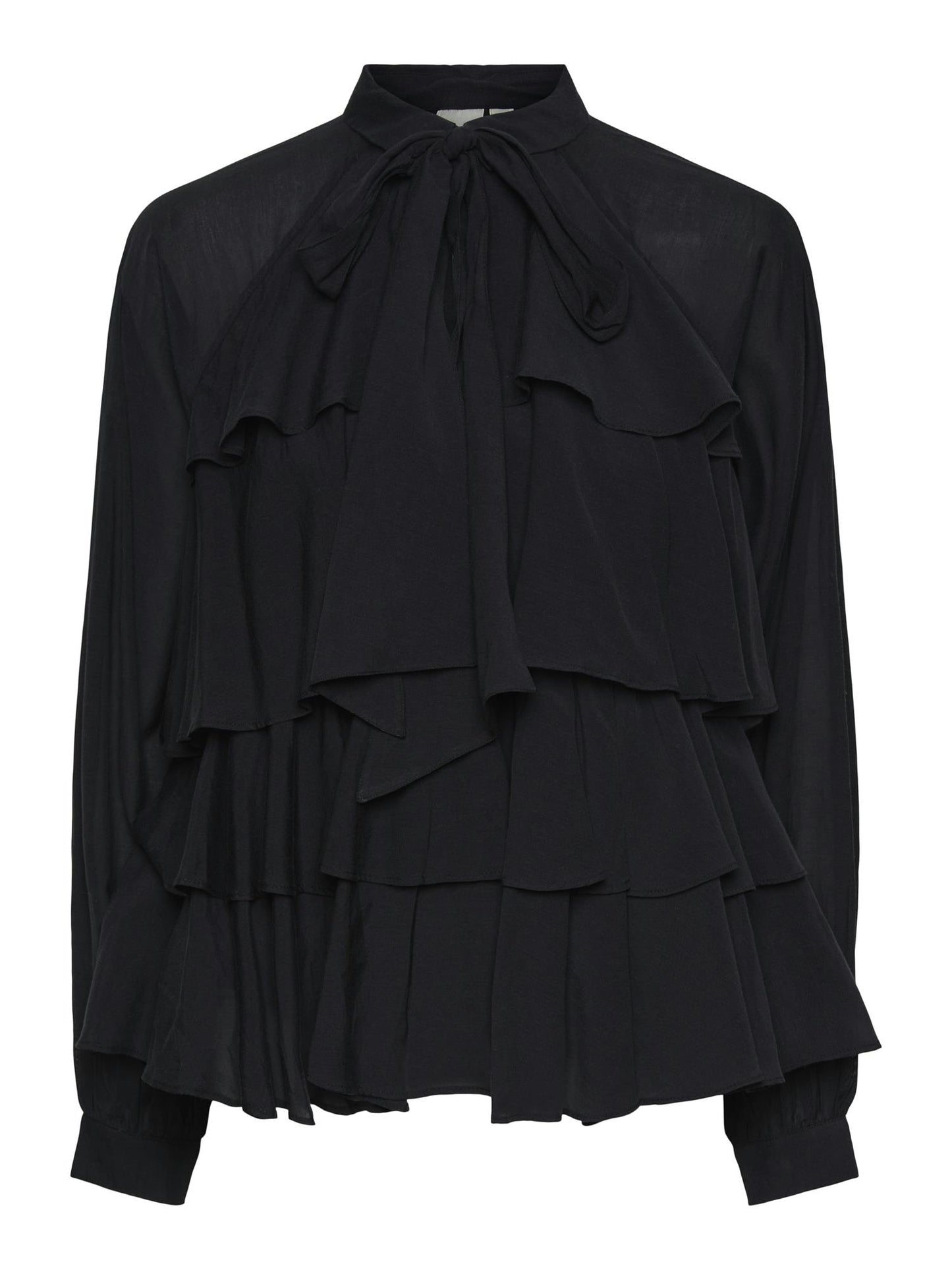 YASAYA LS BLOUSE - BLACK