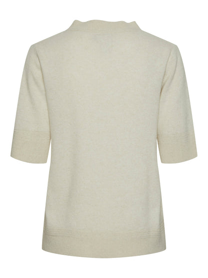 YASANNI SS KNIT PULLOVER - BIRCH