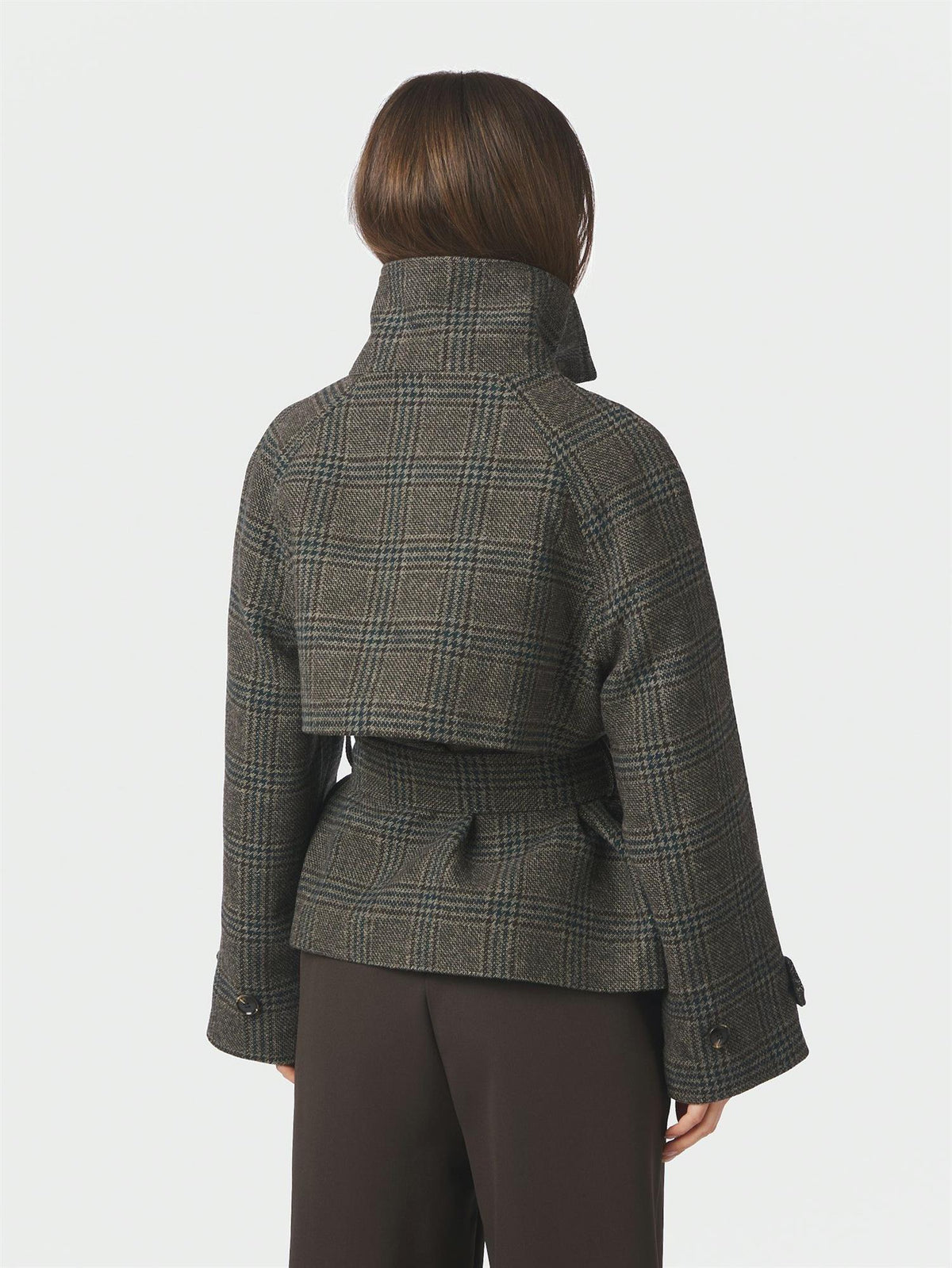 Munet Check Jacket - Dark Grey