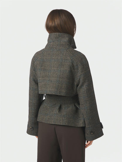 Munet Check Jacket - Dark Grey