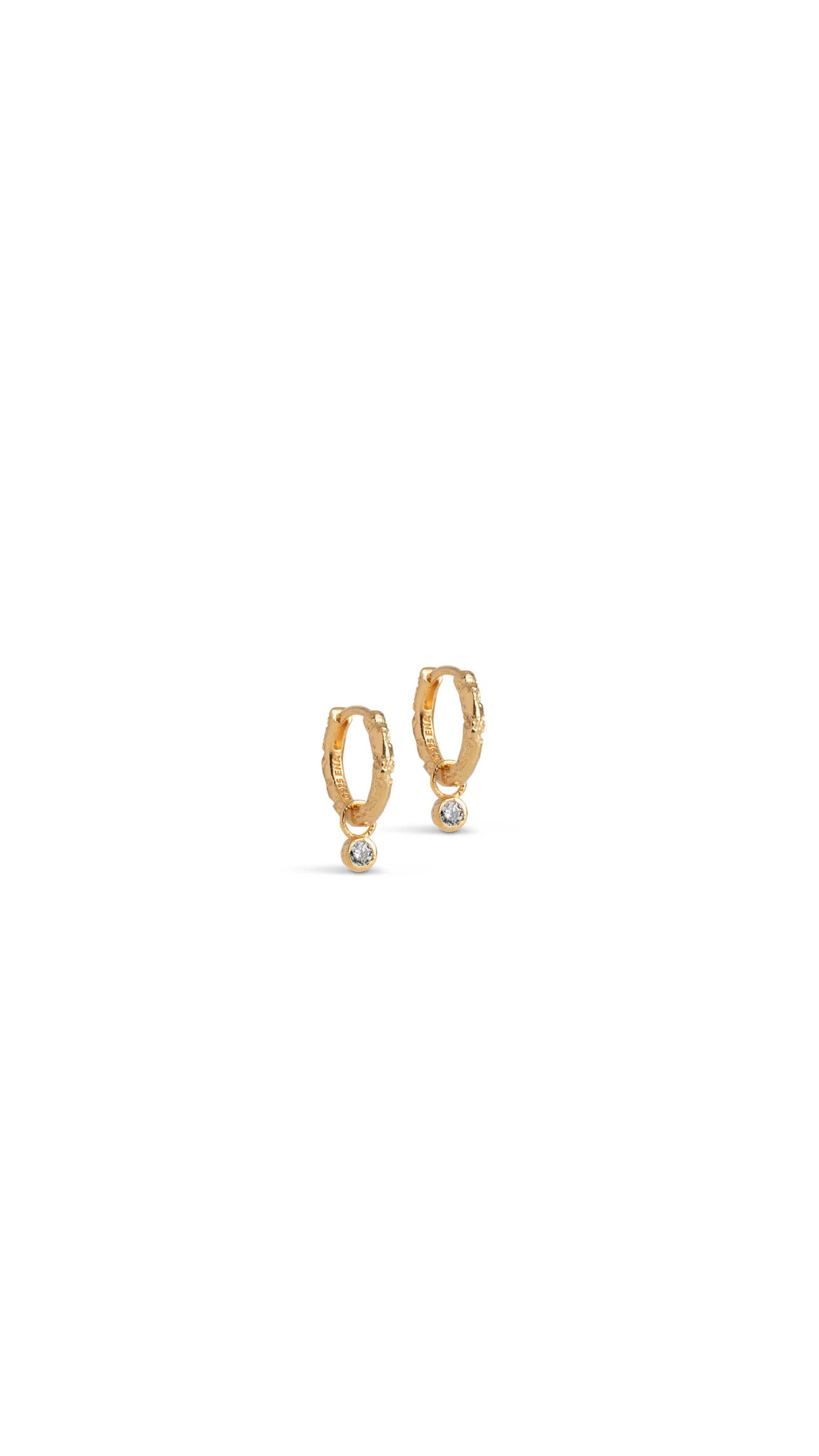 Belle CZ Gold Hoops