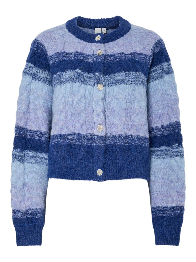 YASMEGANO LS KNIT CARDIGAN - DAZZLING BLUE